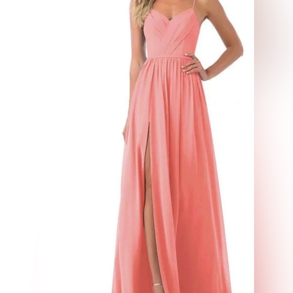 COPY - Azazie Cora Bridesmaid Dress in Flamingo
